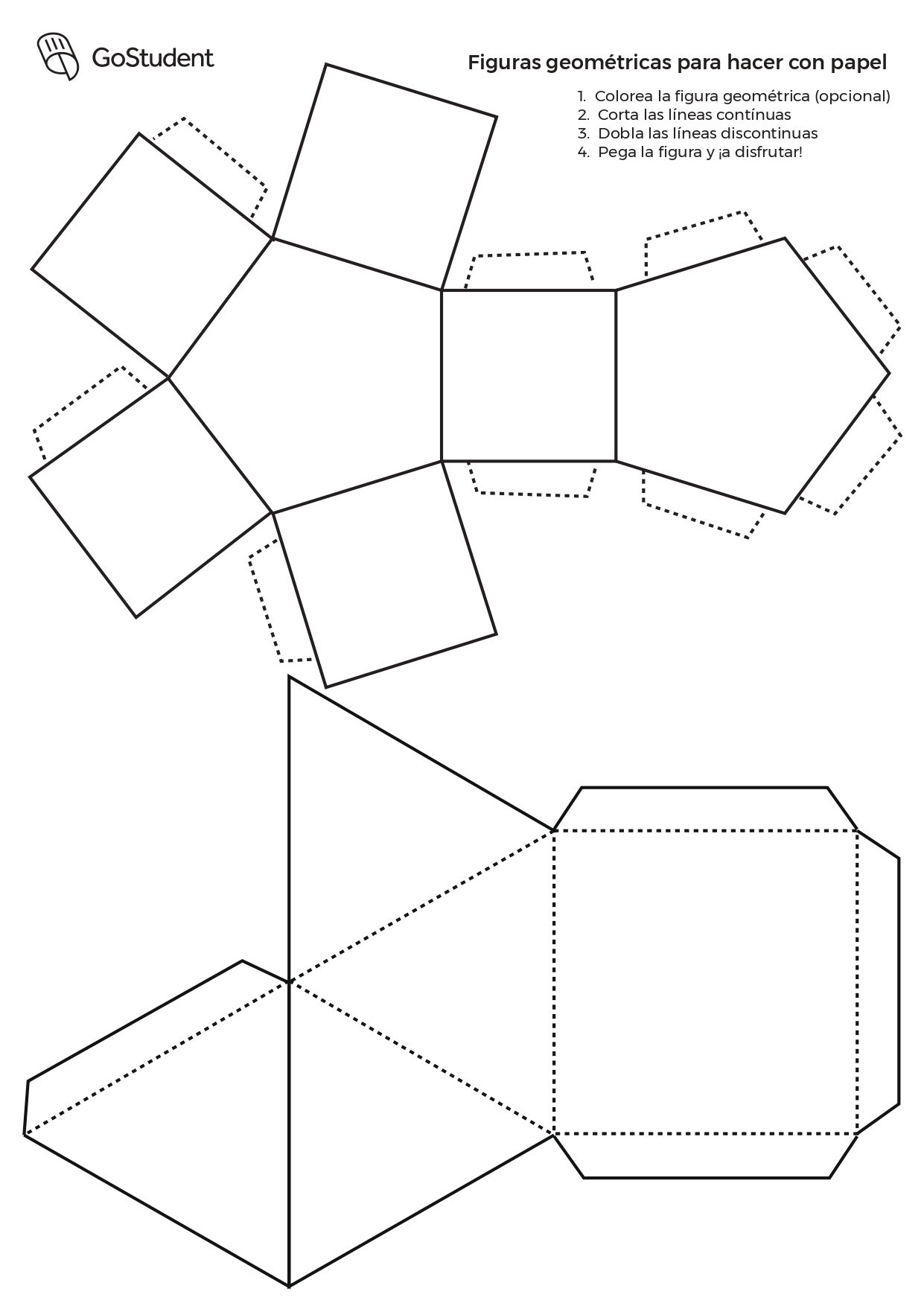 PDF: Cómo hacer figuras geométricas de papel en 3D | GoStudent